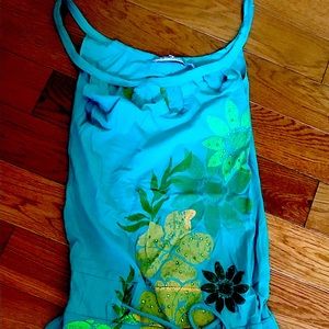 Guess summer green top,shirt,good condition